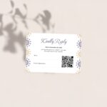 Geometrical mandala purple invitation confirmation