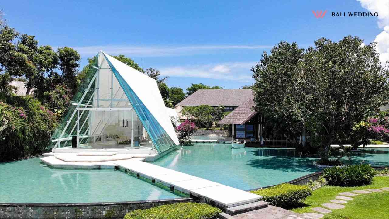 Bali Wedding Glass Chapel Garden