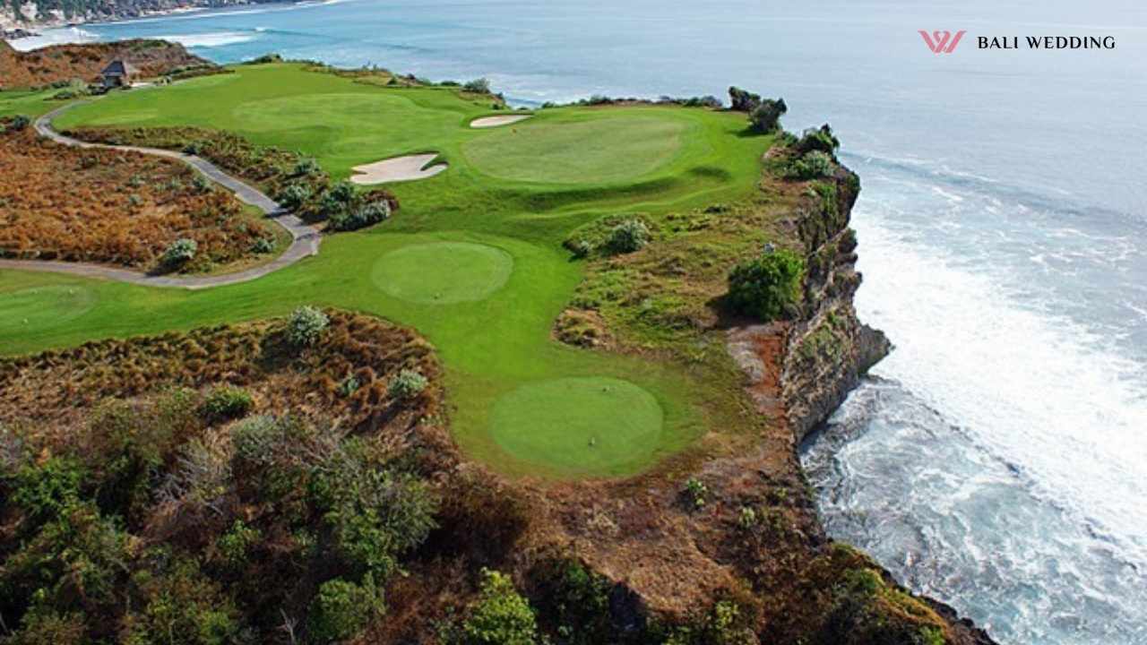 Cliffside golf course wedding venue bali