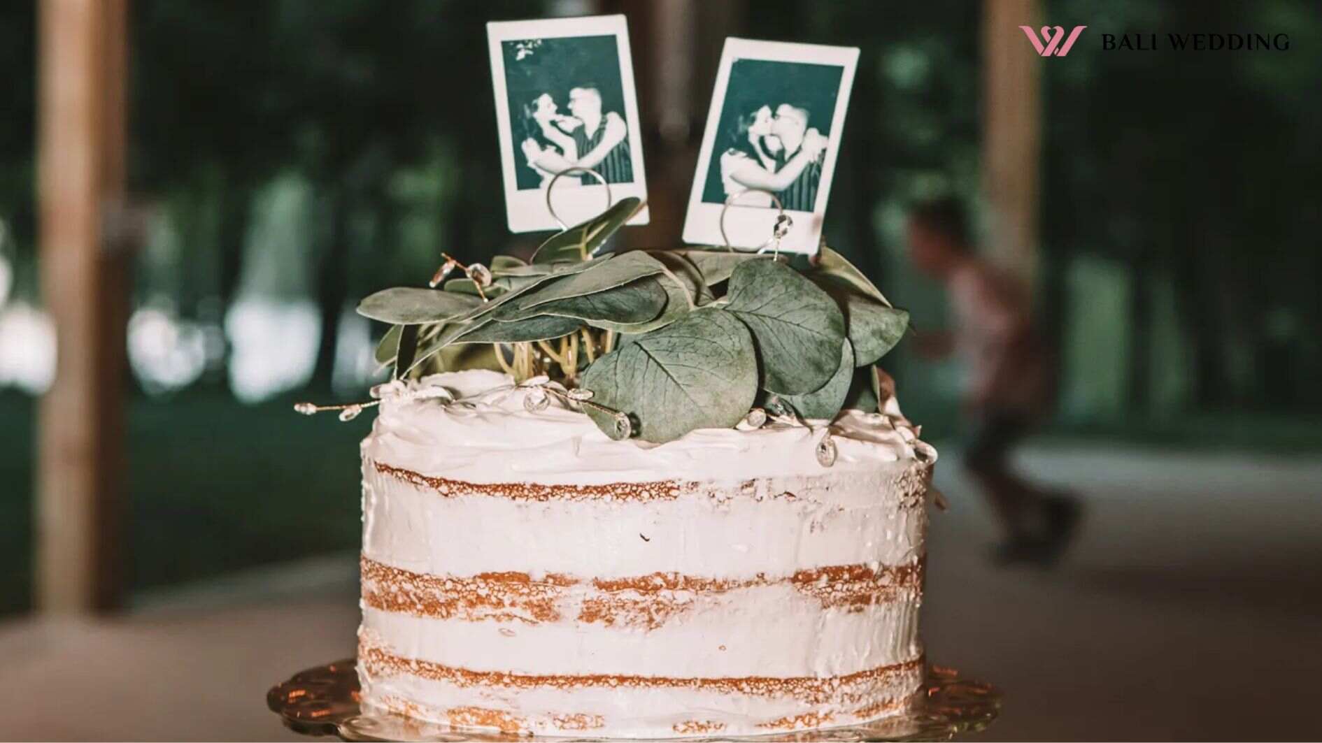 Kue Wedding Simple Topper Foto Couple