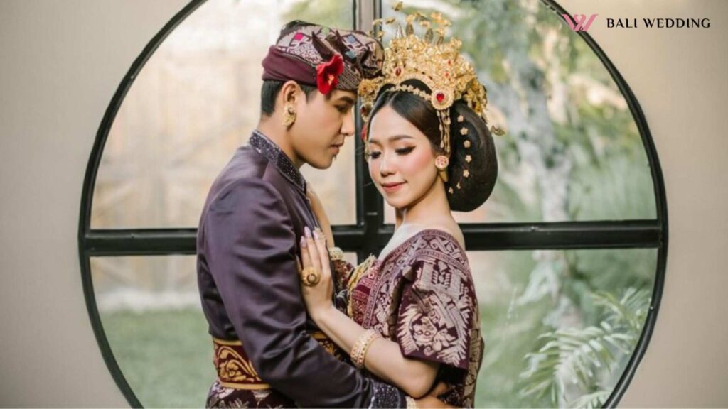 Young couple standing on mirror