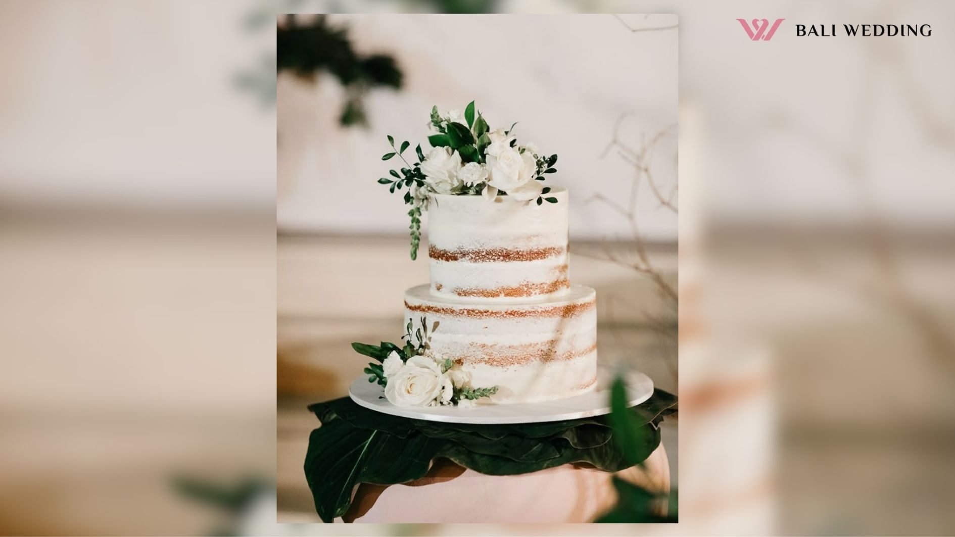 Kue Wedding Rustic Minimalist